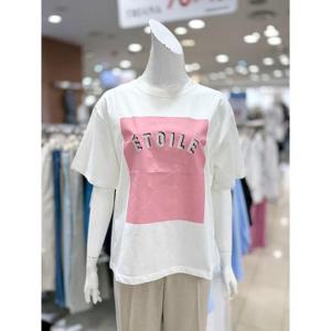 소고 세이브존01 스팽글 레터링 라운드 티셔츠 AJ2TA02