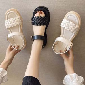 A06 여성샌들 발편한두툼한바닥 여름샌들 통굽 여름샌들