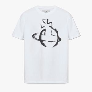 [당일발송]비비안웨스트우드 스텐실 클래식 남성 반팔티 3G010033 J001M A401