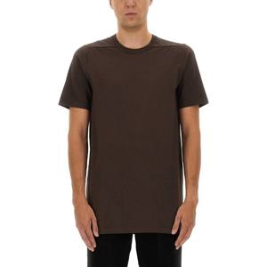 릭오웬스 브라운 백 심 크루넥 티셔츠 RU02E1264 JA78