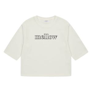 에꼴리에 여아 멜로우 레터링 7부 티셔츠 23C0484_WT