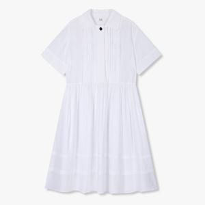 핀턱 셔츠형 셔링 원피스 9105341120