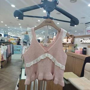 치크 sh06 레이스 포인트 뷔스티에 조끼 CKVK25W1G