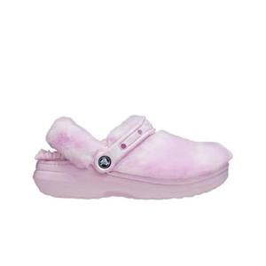 크록스 클래식 퍼 슈어 클로그 발레리나 핑크 화이트 207303-6SU