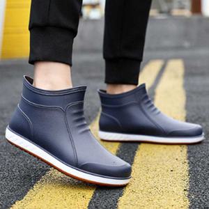 낚시쇼핑몰레인부츠 앵클 레인 부츠 작업 신발 패션 방수 고무 어른 슈즈