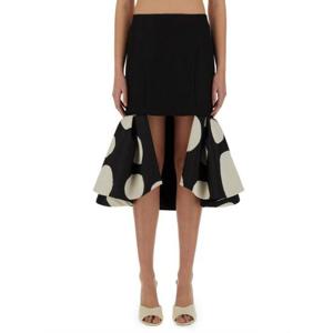 니나리찌 미디 스커트 25PCJU018PL0475 I9071 Black