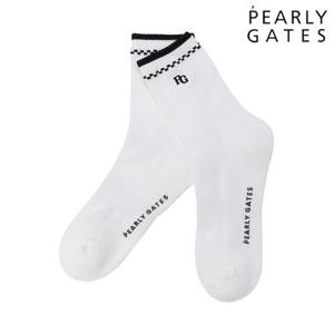 파리게이츠 (511E7SC002) 남성 로고 자수 포인트 중목 양말