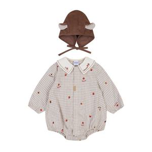 [압소바]메이슨 체크 우주복(모자) A2522306