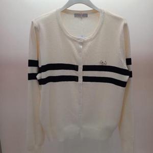 Latium HC06 짧은 크롭 부드러운 두줄단가라 냥이 니트티형 가을 가디건 T2533cd07I