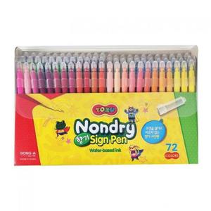 (동아) 토루 논드라이 향기싸인펜 72색 (1개)