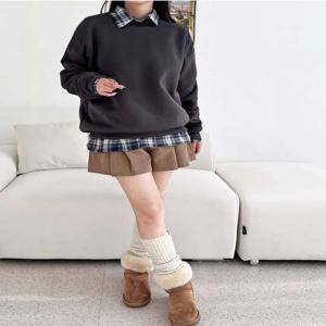 커플 티셔츠 겨울양털 기모맨투맨 핏좋은 HF790W