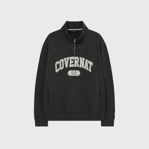 커버낫긴팔티 CQK CO2503CR09-DG 아치로고 하프집업 맨투맨 Dark Gray