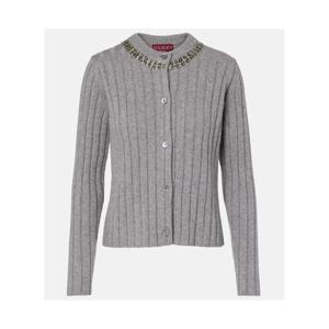 구찌 임벨리시드 울 캐시미어 카디건  P01088138