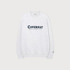 커버낫긴팔티 CQK CO2501CR01-HG 어센틱 로고 맨투맨 Heather Gray