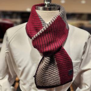 [레노마] 밴브루 캐시미어100% 기하학 쁘띠머플러 BPFTM1007WN