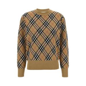 25FW Burberry 체크 PATTERN 울 스웨터 8110514SAND TP565486039