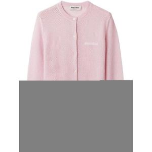 25FW 미우미우 미우미우 캐시미어 가디건 with lacy 니트 MMF97117NNF0E18 TP563754000