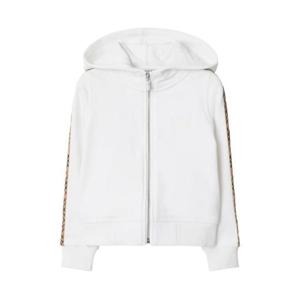 26SS 버버리 체크 TRIM 코튼 집 후드티 8111903A1464 TP565304051