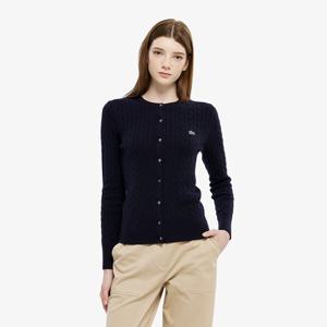 [라코스테공식] 여성 케이블 크루넥 가디건 AF092E-55N HDE