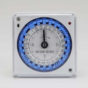 국산 간판 24시간용 기계식 타임스위치 HTS-24A 타임스위치 타이머스위치 콘센트타이머 국산타이머 자동타이머 타이머콘센트 전원타이머