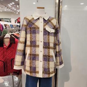 크로커다일레이디 H 체크 폴리스 셔츠 자켓 CLEWJK201