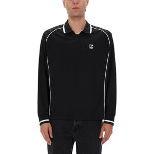 오베이 로고 패치 슬림핏 폴로 티셔츠 131040059 BLACKMULTI