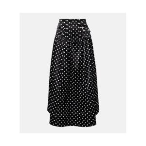 가니 폴카 도트 새틴 맥시 스커트 P01135206