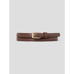 (35618OWY1D) [에잇세컨즈] [리얼레더] 15mm 사각 벨트  브라운