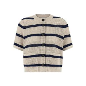 26SS 브루넬로 쿠치넬리 Striped 코튼 mesh 가디건 M19225716CYF11 TP569920217