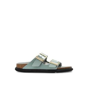 25SS BIRKENSTOCK ARIZONA DROPLET BUCKLE SHINY 레더 샌들 1029367SAGE TP565484216