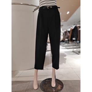 [숲]원턱 벨티드 뒷밴딩 세미팬츠 SBCLP30