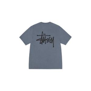 Stussy스투시 베이직 스투시 피그먼트 다이드 티셔츠 네이비 1905001
