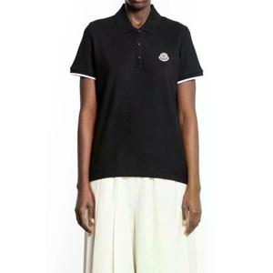 26SS Moncler 블랙 piquet 폴로 셔츠 8A0000484720999 TP570107564