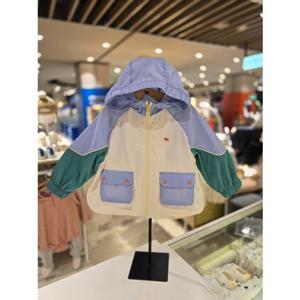 [블루독베이비] 26 SS(블루)UV차단 컬러블럭점퍼(4611411003)바람막이 간절기 백일 돌 선물 유아 조카 아가