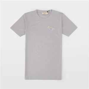 메종키츠네 레인보우 폭스 반팔 티셔츠 EW00103KJ0037 GR