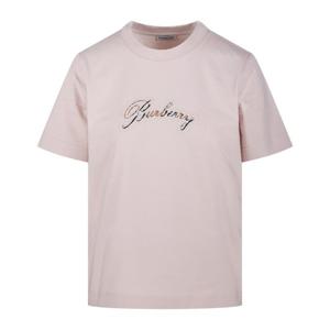 버버리 로고 프린트 크루넥 반팔 티셔츠 8120075 C2989