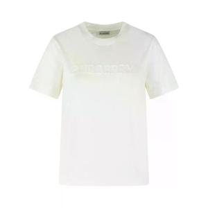 26SS Burberry 화이트 코튼 t 셔츠 8118966B7078 TP570866642