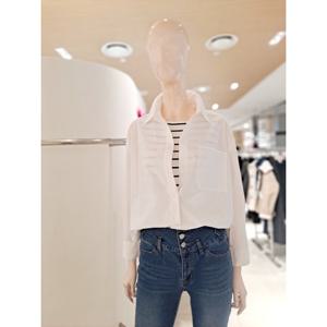 [숲]루즈핏 비죠 장식 셔츠 SC3LS34