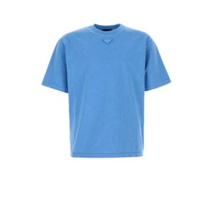 프라다 반팔 티셔츠 UJN986SOOO187B F0013 Light Blue