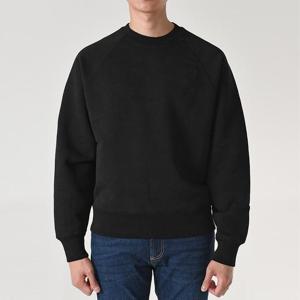 아미 하트로고 자수 나그랑 맨투맨 블랙 USW002 747 001