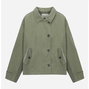 [써스데이아일랜드](T256MJP902W)셔츠카라 컬러블록 블루종 점퍼