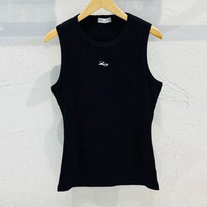 남자 골지 자수 머슬핏 나시 민소매 RB-TS5-Q050-블랙