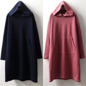 [강물처럼]위쉬몰 WW 루즈기모후드원피스(7071H011) 빅사이즈 (6