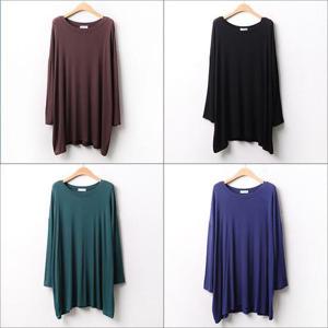 [강물처럼]위쉬몰 RA 실키라운드롱긴팔티(A329H509) 빅사이즈 (4