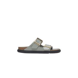 버켄스탁 애리조나 드롭렛 버클 하이 샤인 퓨어 세이지   레귤러 1029367