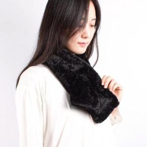 호피머플러 부클스퀘어 퍼 머플러 후리스 겨울 목도리 쁘띠 여성