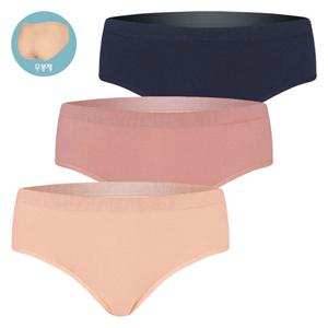 [BYC] 더 심플핏 심리스 여성 삼각팬티 3매입 세트 WMS1109