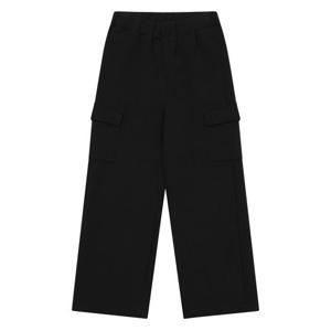 [에꼴리에]MARIO여아 밴딩 네오프렌 카고 와이드 팬츠 24OT281_BK