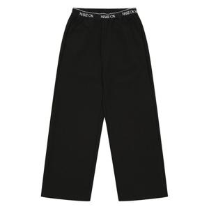 [에꼴리에]MARIO여아 자카드 밴딩 와이드 슬랙스 팬츠 24A1252_BK