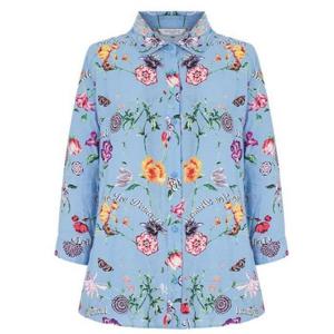 크로커다일레이디 sh06 오픈 카라 블라우스 CLDMBL113